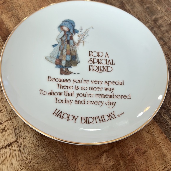 Holly Hobbie, Lasting Memories, Porcelain, Happy Birthday, Plate. - Picture 2 of 6